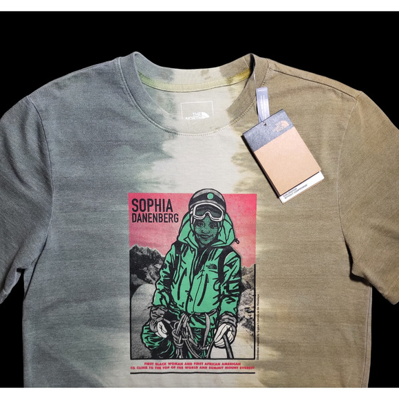 NWT THE NORTH FACE Sophia Danenburg BHM‎ Graphic Tie Dye T-Shirt Size S - Picture 1 of 8